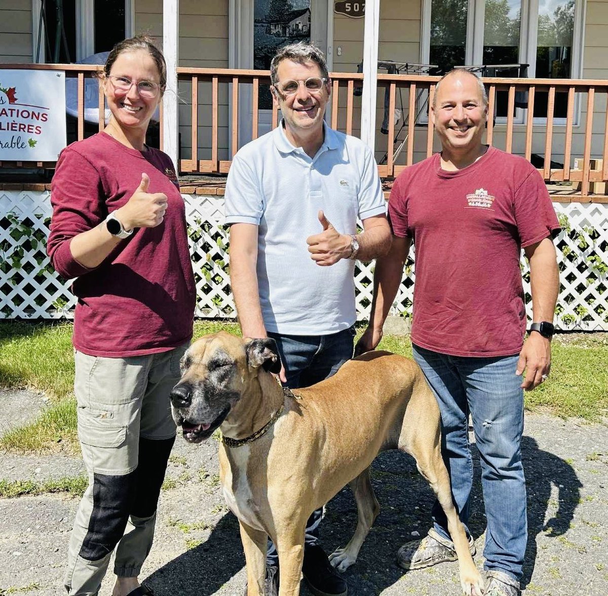 E_Duhaime's tweet image. Encore une belle journée de porte-à-porte, à St-Ferdinand et Sainte-Sophie-d’Halifax.
Merci à Patricia et Jonathan qui m’accompagnaient!
La jeunesse qui souhaite ardemment du changement vote conservateur.