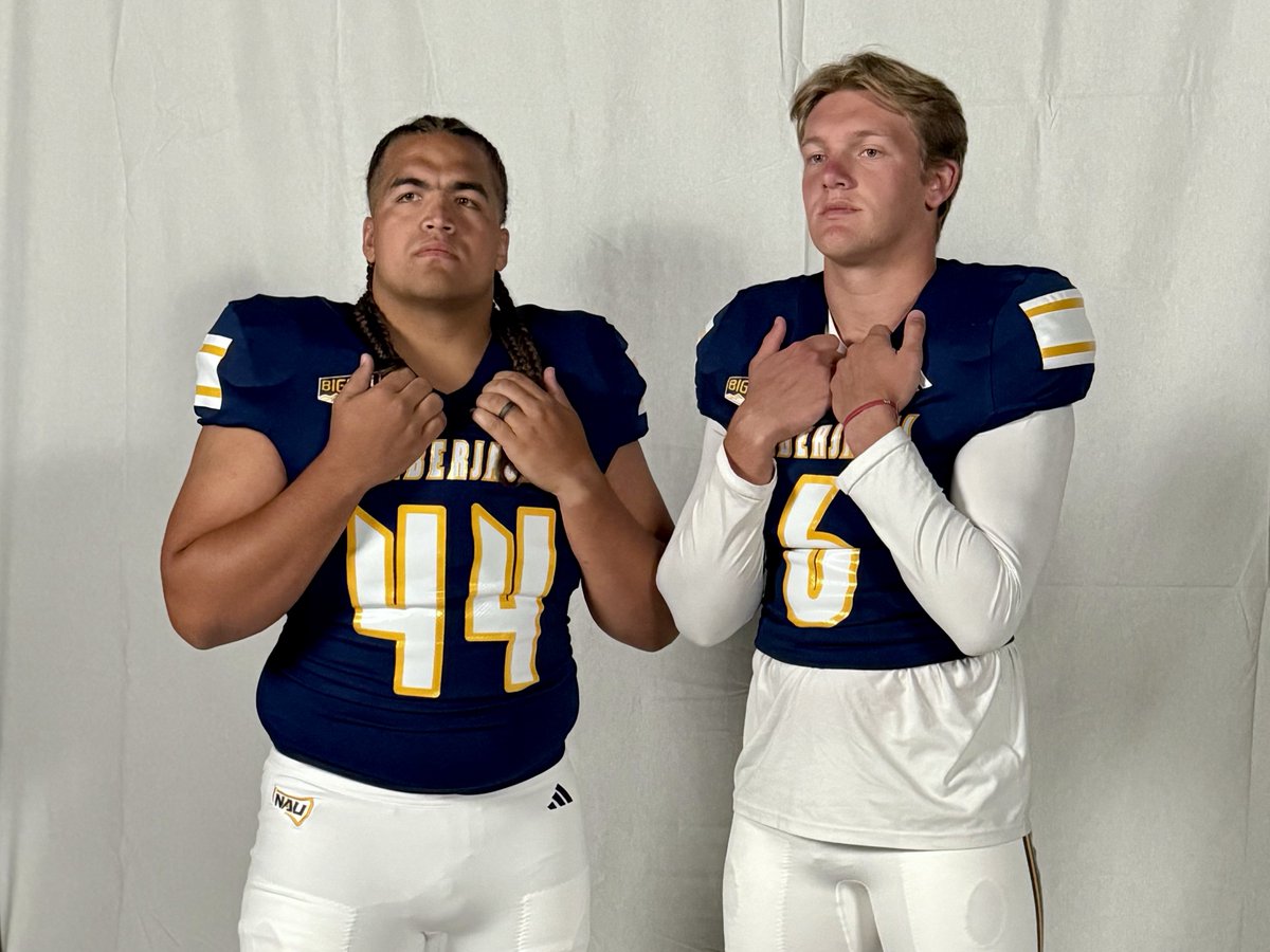 NAU Football (@nau_football) on Twitter photo ‘Jacks in Spokane 📸
<a href="/TyPennington14/">Ty Pennington</a> and <a href="/fouhoching/">Tausagafou Ho Ching</a> live at <a href="/BigSkyFB/">Big Sky Football</a> Kickoff Weekend!
#RaiseTheFlag | #BigSkyFB ‘Jacks in Spokane 📸
<a href="/TyPennington14/">Ty Pennington</a> and <a href="/fouhoching/">Tausagafou Ho Ching</a> live at <a href="/BigSkyFB/">Big Sky Football</a> Kickoff Weekend!
#RaiseTheFlag | #BigSkyFB