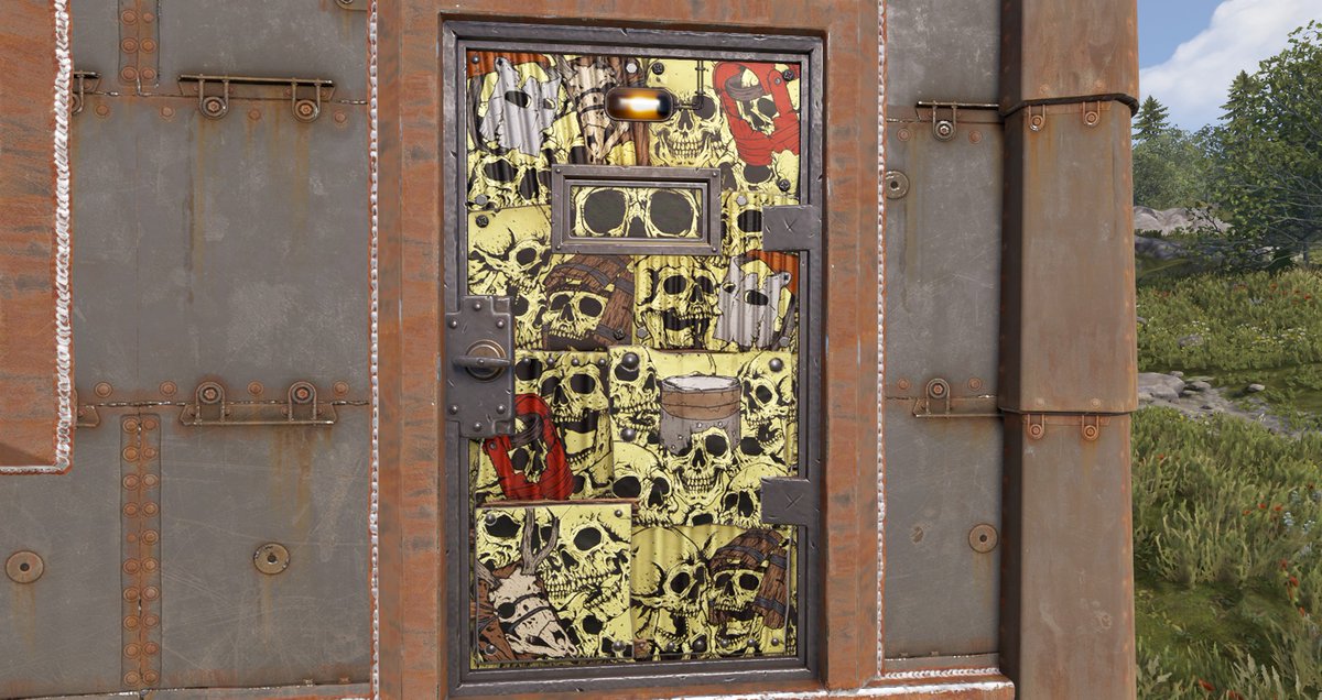 Hi All! 💀 My new skin for <a href="/playrust/">Rust</a>

Dead Souls Armored Door v2 (GLOW)
steamcommunity.com/sharedfiles/fi…

<a href="/gerrmanman/">ThatGermanGuy</a>
<a href="/playrust/">Rust</a>
<a href="/HedgesnVideos/">Hedge</a>
<a href="/FcpnchStds/">facepunch</a>
<a href="/Helkus/">Helk</a> 

#rustskins #skins #steamworkshop #playrust