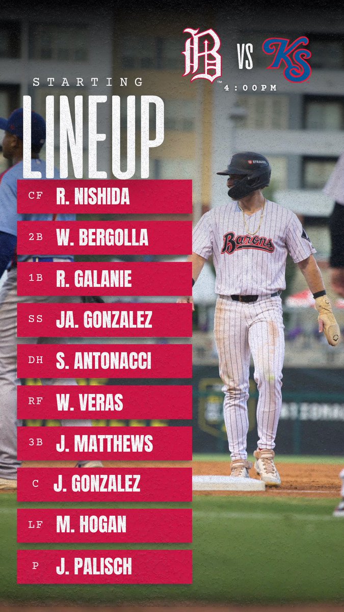 Lineup for game three today.