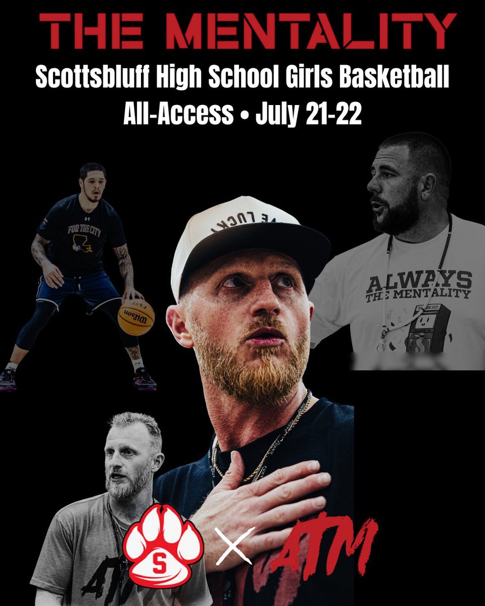 CoryFehringer's tweet image. 🏧 The Mentality: Make a Difference
🚨 Scottsbluff Girls Basketball
🔊 Attitude Determines Altitude
🗓️ July 21-22 - Two A Days!
Taking off for The Pride of Nebraska, The Panhandle!
Offering two days of practice format instruction for the SHS Girls TEAM.
#BlueCollarBallers