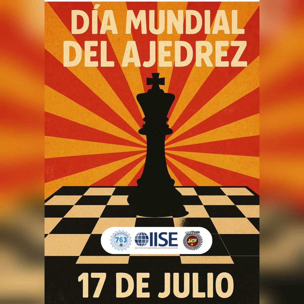 Chapter_763's tweet photo. ♟️🌍 ¡Feliz Día Mundial del Ajedrez! 👑✨

Cada 20 de julio celebramos este juego que es más que un juego: es arte, ciencia y un gimnasio para la mente 🧠💡.
Que cada movimiento sea una enseñanza,
y cada partida, una nueva oportunidad♟️.
#chapter763 #itspr #diamundialdelajedrez https://t.co/6chJX13lKB