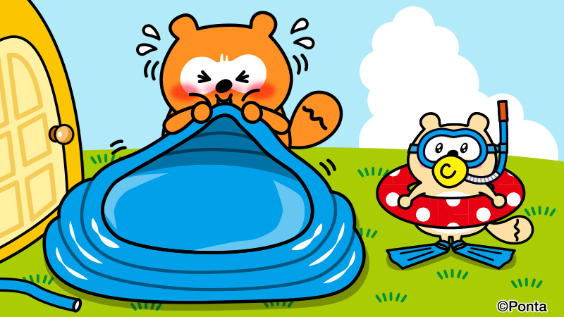 Ponta's tweet image. なにかが違う気がするけど…

もう少しだからね
待っててね ばぶちゃん
#海の日