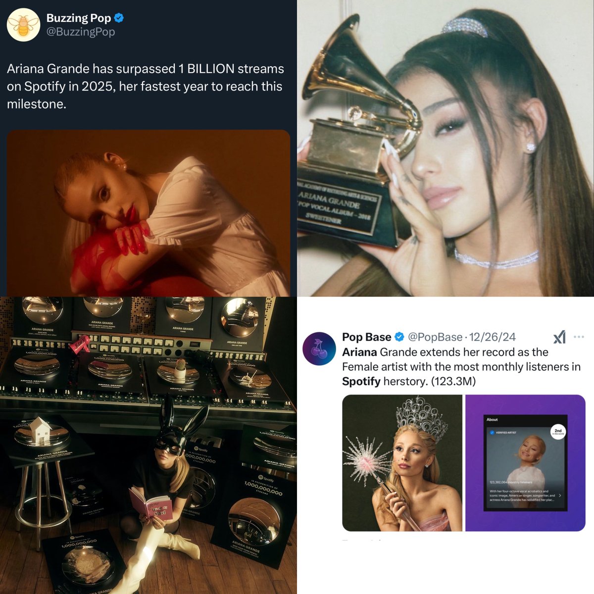 offthetablestn's tweet image. anyone denying the fact that ariana grande isn’t the most successful ex act of our time is simply just delusional