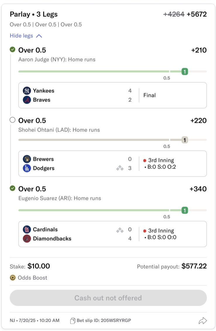 Furnacepicks's tweet photo. $200 to ONE PERSON IF WE SWEEP LATE NIGHT PLAYS

MATT OLSON ✅
RONALD ACUNA ✅
AARON JUDGE ✅
VLAD GUERRERO ✅
SHOHEI OHTANI ✅
MATT WALLNER ✅

200 L+COM I drop Free Tomorrow Again https://t.co/mr7uQi1IA5