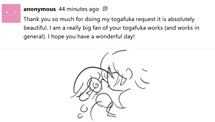 otomegrandma's tweet image. thank you for your kind words! the light of Togafuka will shine forever