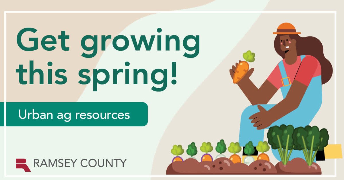 RamseyCounty's tweet image. There are many, often free, resources available to help start or expand community gardens and urban farms in Ramsey County. Start growing: ramseycounty.us/UrbanAg