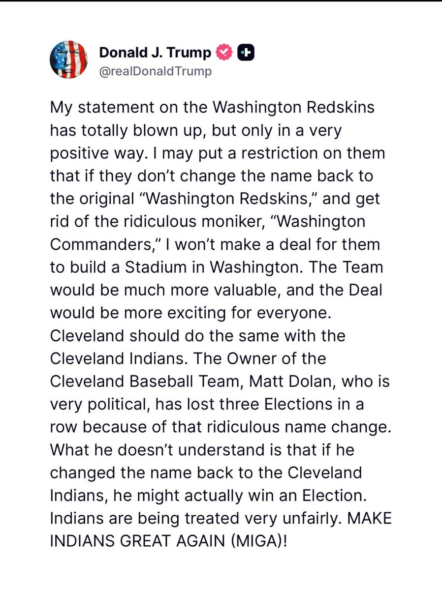 PastorDScott's tweet image. I asked President Trump to meet with Matt Dolan to talk about a Senate endorsement back in 2024. Trump said “Nope. He changed the name of the Indians to the Guardians”. I said “That wasn’t him. His Brother did that” Trump said “So what? Change it back or I’m not meeting” 😂😂😂