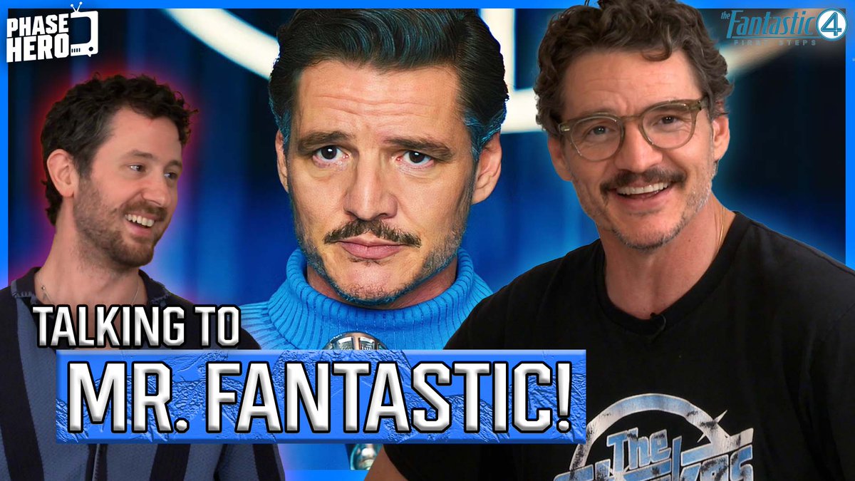 PhaseHero's tweet image. From the #FantasticFour debut straight into Avengers: Doomsday... Pedro Pascal is ready for the MCU!
Exclusive interview: youtube.com/watch?v=jrc2hP…