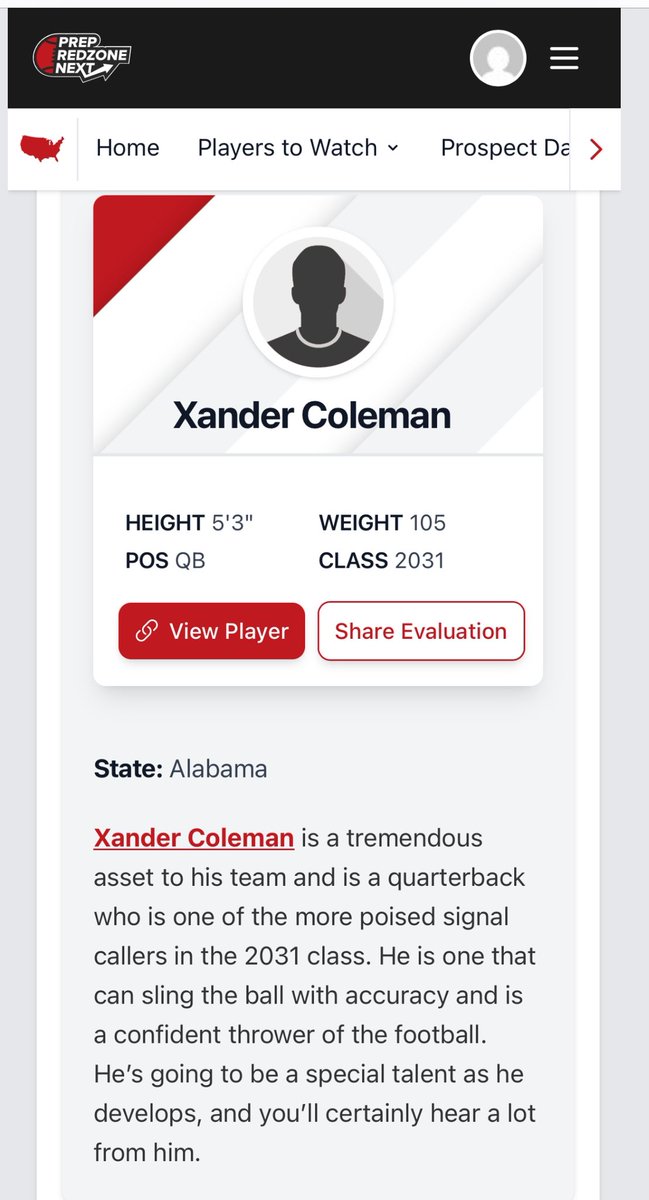 Xander Coleman (@xander_coleman_) on Twitter photo Thank you <a href="/PrepRedzoneAL/">Prep Redzone Alabama</a> <a href="/PrepRedzoneNext/">Prep Redzone 𝙉𝙀𝙓𝙏 🏈</a> <a href="/__AustinButler/">AB</a> for the awesome write up. Working to get better every day. Can’t wait to showcase the hard work that my team and I have been putting in. <a href="/ThompsonMSFB/">Thompson Middle School Football</a>
<a href="/Phat_Farms/">Patrick Jones</a> <a href="/coachmarkf/">Mark Freeman</a>
#Outworkemall #dualthreatqb Thank you <a href="/PrepRedzoneAL/">Prep Redzone Alabama</a> <a href="/PrepRedzoneNext/">Prep Redzone 𝙉𝙀𝙓𝙏 🏈</a> <a href="/__AustinButler/">AB</a> for the awesome write up. Working to get better every day. Can’t wait to showcase the hard work that my team and I have been putting in. <a href="/ThompsonMSFB/">Thompson Middle School Football</a>
<a href="/Phat_Farms/">Patrick Jones</a> <a href="/coachmarkf/">Mark Freeman</a>
#Outworkemall #dualthreatqb