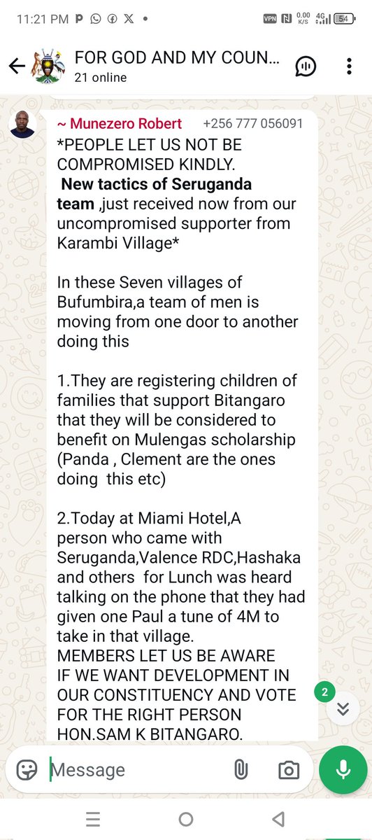 Hagumimana vallence (@vallencehaguma) on Twitter photo I strongly deny the allegations circulating on social media by Munezero Robert ,My role is to serve the community not to support any candidate. I'm committed to upholding integrity & impartiality. Those spreading false will be held accountable.<a href="/vomuhabura/">Voice Of Muhabura 88.9FM</a> <a href="/kisorofm/">Kisoro FM Uganda</a> ,<a href="/KisoroG/">Kisoro District Local Government</a> I strongly deny the allegations circulating on social media by Munezero Robert ,My role is to serve the community not to support any candidate. I'm committed to upholding integrity & impartiality. Those spreading false will be held accountable.<a href="/vomuhabura/">Voice Of Muhabura 88.9FM</a> <a href="/kisorofm/">Kisoro FM Uganda</a> ,<a href="/KisoroG/">Kisoro District Local Government</a>