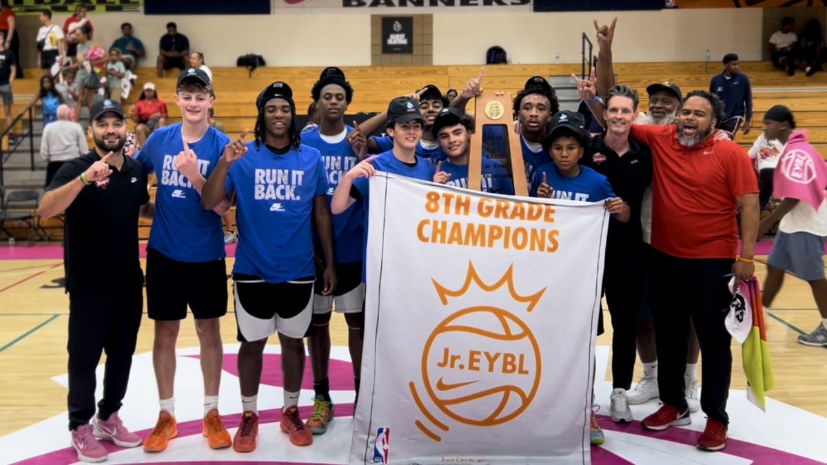 Grady Majors (@gradymajors) on Twitter photo Congratulations To The 2025 Jr. EYBL Peach Jam 8th Grade Champions, Houston Hoops‼️🍑🏆
In One of the Most INSANE Comebacks of the Year The Lone Star State is Bringing Home the Ship! 🤯
<a href="/NikeEYB/">EliteYouthBasketball</a> <a href="/NikeJrEYBL/">The Nike Jr. EYBL</a> <a href="/HoustonHoops17U/">Houston Hoops</a> Congratulations To The 2025 Jr. EYBL Peach Jam 8th Grade Champions, Houston Hoops‼️🍑🏆
In One of the Most INSANE Comebacks of the Year The Lone Star State is Bringing Home the Ship! 🤯
<a href="/NikeEYB/">EliteYouthBasketball</a> <a href="/NikeJrEYBL/">The Nike Jr. EYBL</a> <a href="/HoustonHoops17U/">Houston Hoops</a>