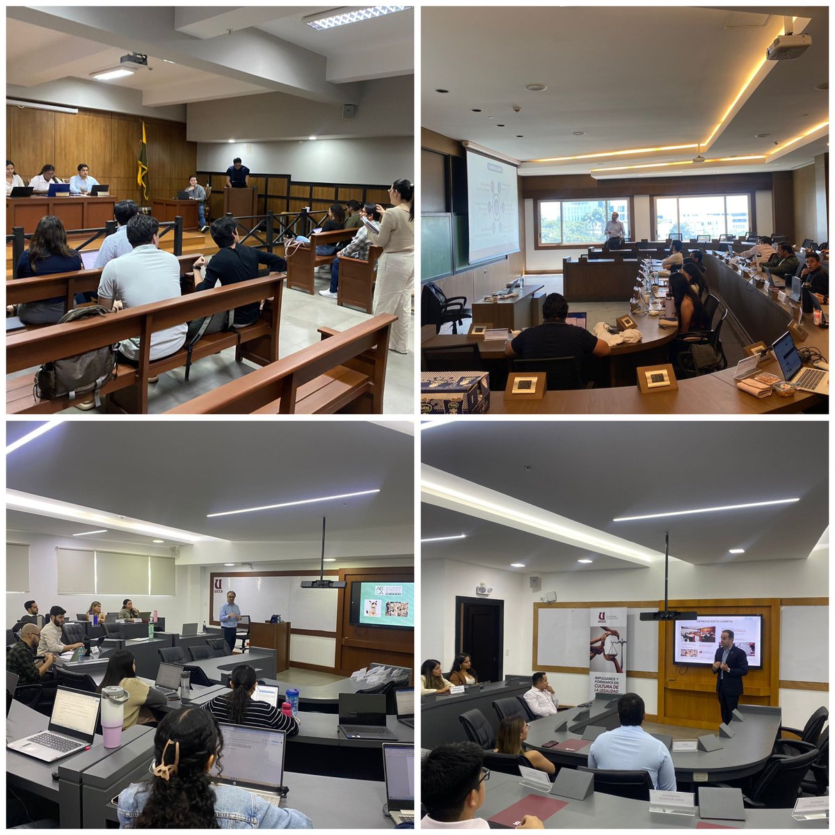PostDerechoUEES's tweet image. 📢 Nuestra semana en imágenes :

✔️Firma de convenios de colaboración con @ColAbgPichincha/ @fenadecuador / @iedaecuador

✔️Inauguración nueva cohorte Maestría en Derecho con mención en Derecho de Empresa.

✔️Clases en nuestras distintas maestrías. 

#EscuelaDerechoUEES