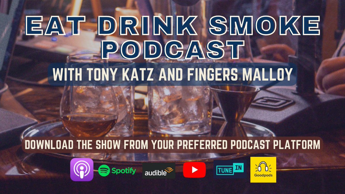 This week's Eat Drink Smoke with <a href="/tonykatz/">Tony Katz</a> and <a href="/FingersMalloy/">Fingers Malloy</a> hits podcast platforms tomorrow morning.  

Catch up on any episodes you may have missed on your favorite podcast platform.

Be sure to subscribe! It's FREE!
podcasts.apple.com/us/podcast/eat…