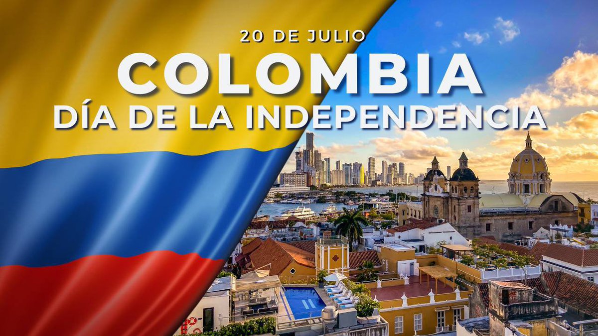 🎉🇨🇴 Feliz Día de la Independencia de la República de Colombia!

🎊 Aprovechamos esta oportunidad para felicitar al pueblo amigo colombiano con motivo de la fiesta nacional del Día de la Independencia.

¡Extendemos nuestras sinceras felicitaciones al pueblo y Gobierno de este