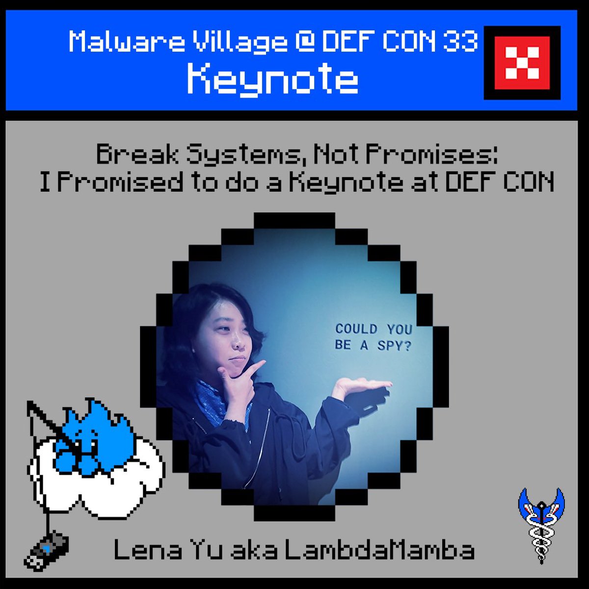 MalwareVillage's tweet image. Lena Yu aka @LambdaMamba will be keynoting “Break Systems, Not Promises: I Promised to do a Keynote at DEF CON”! 📣
🗓️ Friday, Aug 8 2025, 10:00-10:30
📍@DEFCON 33 Malware Village Area
#MalwareVillage #dc33