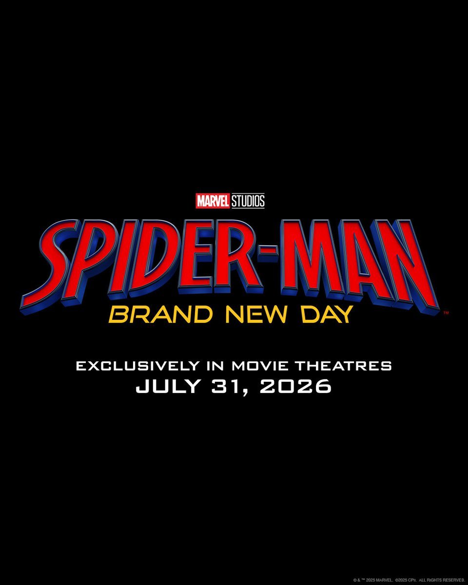 CabooseEK's tweet image. Kevin Feige on Spider-Man: Brand New Day:
"As sad as it is that Peter is forgotten by everyone in his life, we are seeing for the first time him being a proper Spider-Man. Him being by himself, dedicated to saving the city, as opposed to world-ending events"
It's gonna be peak.