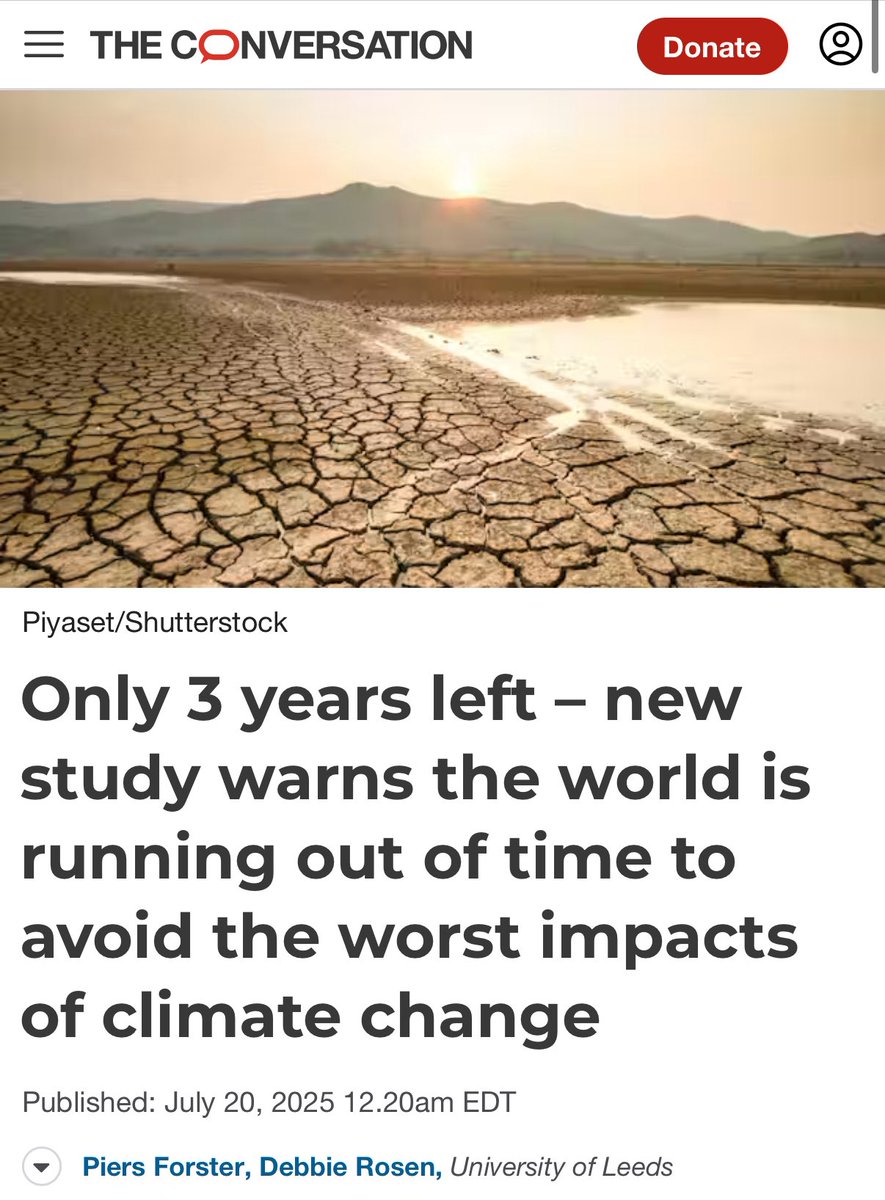 “rising temperatures… are rapidly eating into the remaining carbon budget (the amount of greenhouse gases that can be emitted within an agreed time). This will be exhausted in less than three years at current levels of emissions.

We need to face this head on: the window to stay