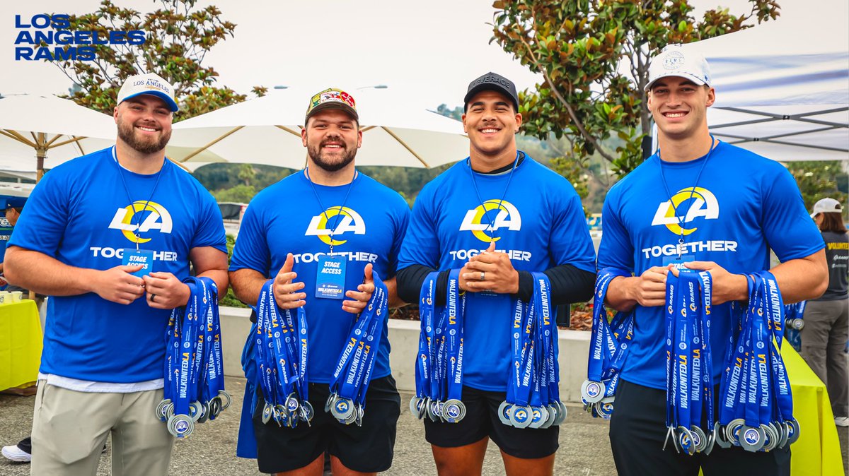 RamsNFL's tweet image. Coming together to help rebuild LA. 🤝
WalkUnitedLA 2025 with United Way of LA.