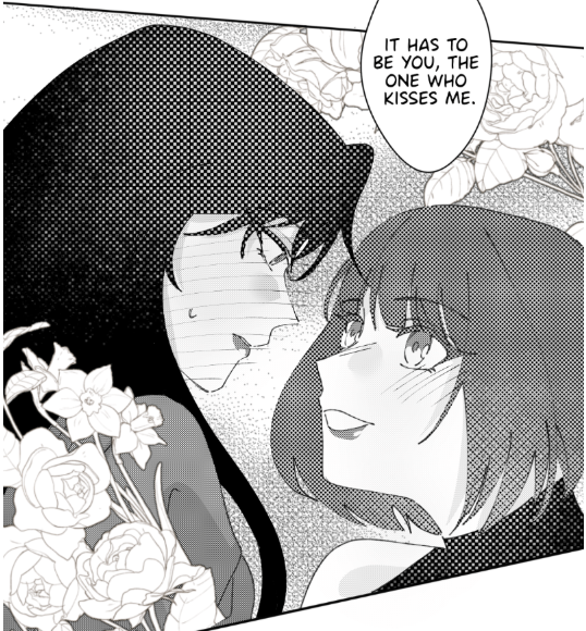 WholesomeYuri's tweet photo. 🌸 A Curse and a Kiss https://t.co/f4OBnXpIub