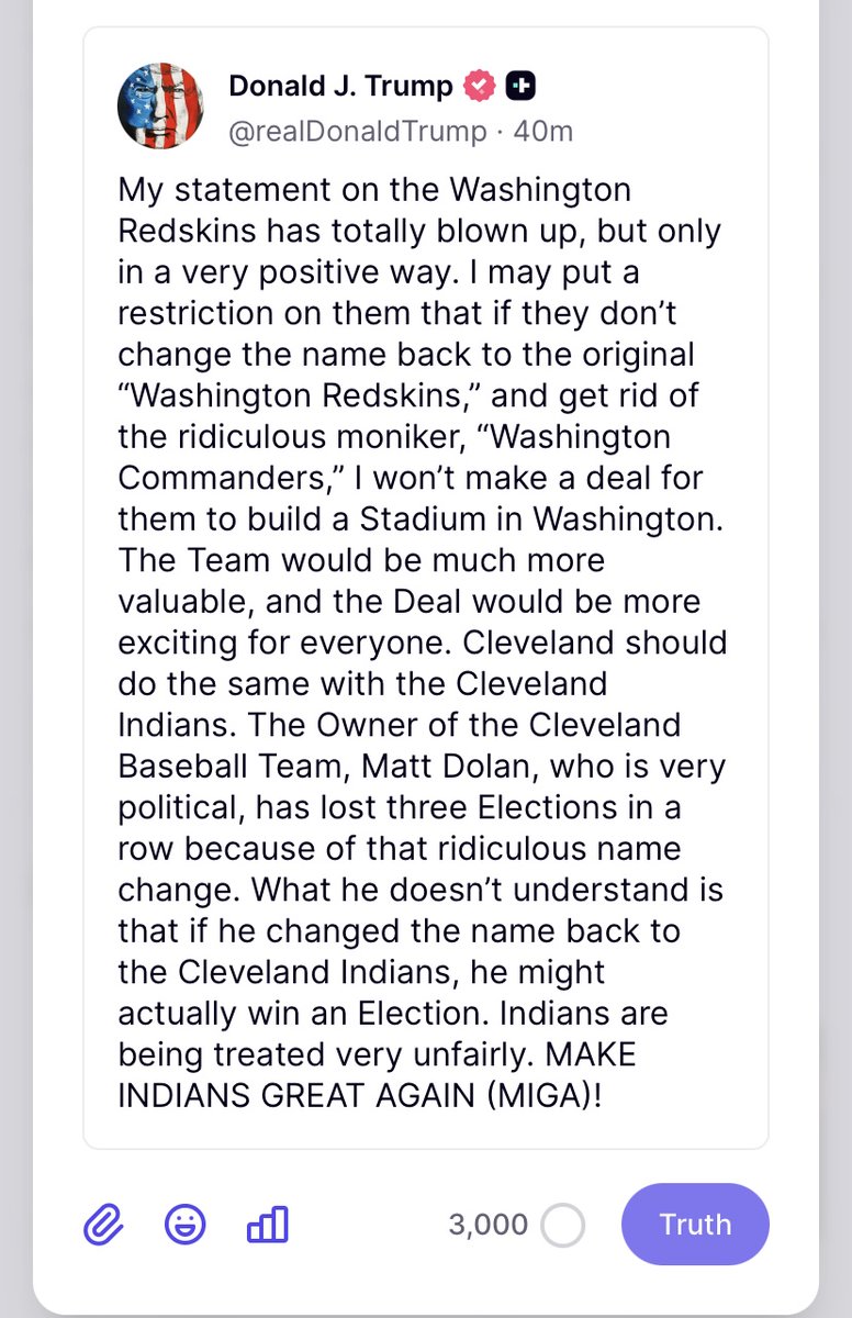GuardiansNative's tweet image. President Donald J. Trump NAGA has been sending letters to the Cleveland Guardians/Indians since 2016, we sent another one off just yesterday in fact.
Sign the petition, link below
change.org/p/change-the-c…
@topfans Help NAGA by sharing and tagging President Donald J. Trump and…
