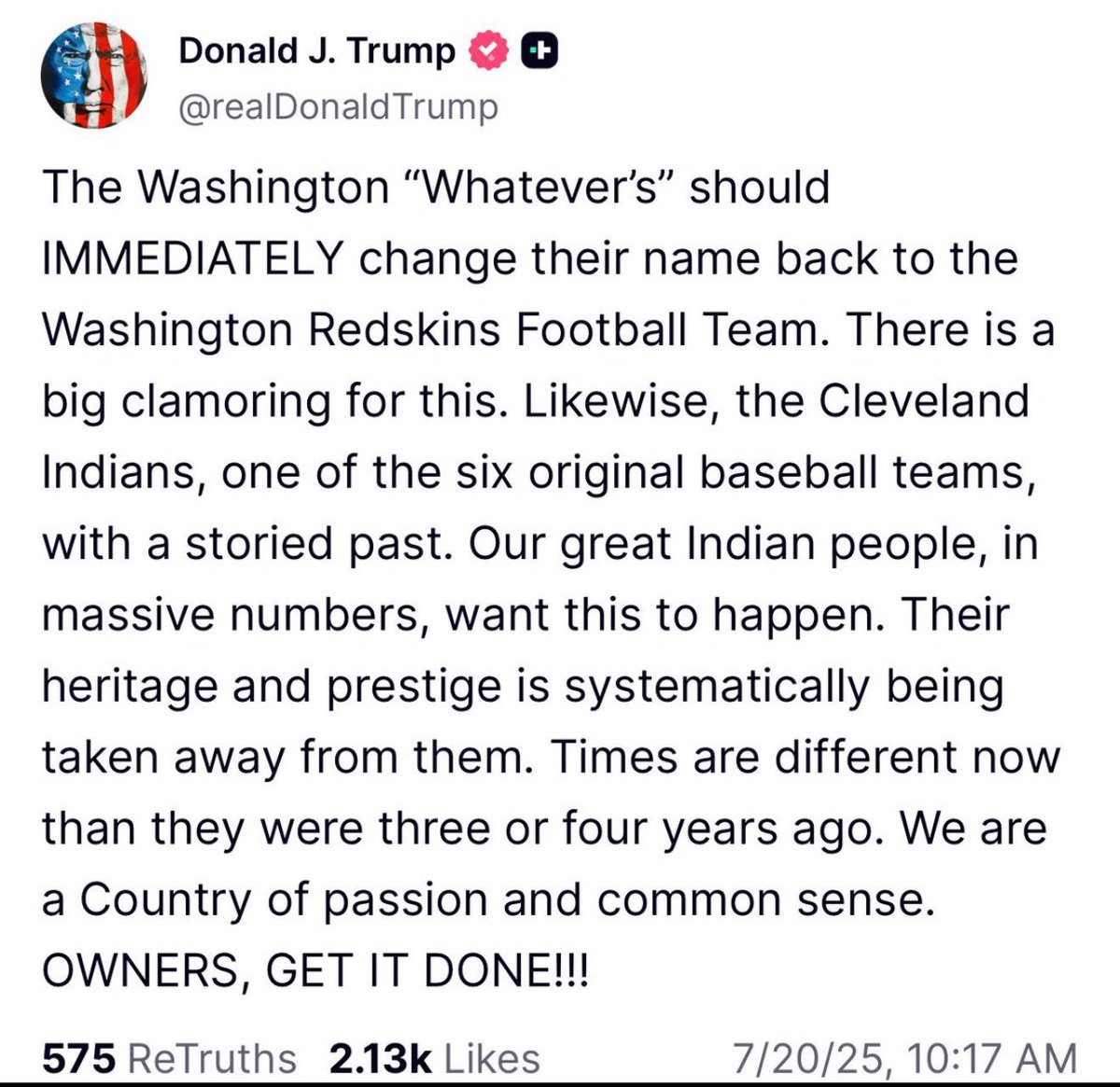 BigBlueWaveUSA's tweet image. The most important thing about sports teams changing their names back is the #TrumpEpsteinCoverup of the #TrumpEpsteinPedoFiles is ongoing.
Trump is letting child sex traffickers and rapists in the #EpsteinFiles off the hook.
#ReleaseEpsteinFiles.
Stop the #EpsteinTrumpCoverUp‼️