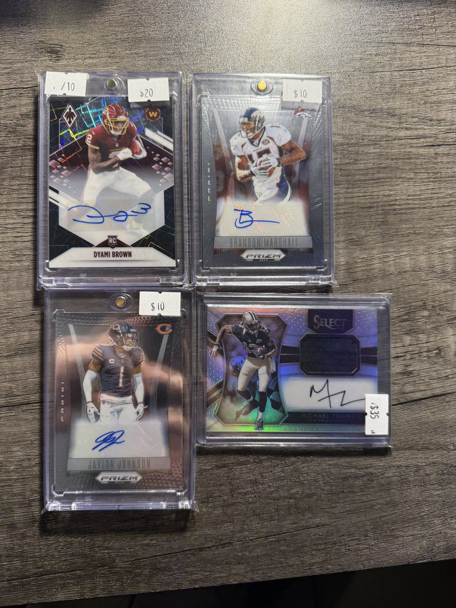 JoshuaRumph's tweet image. 🏈Football🏈 

Name to Claim

Brown /10 - 15$
Marshall 5$
Johnson 5$
Thomas /75 - 30$