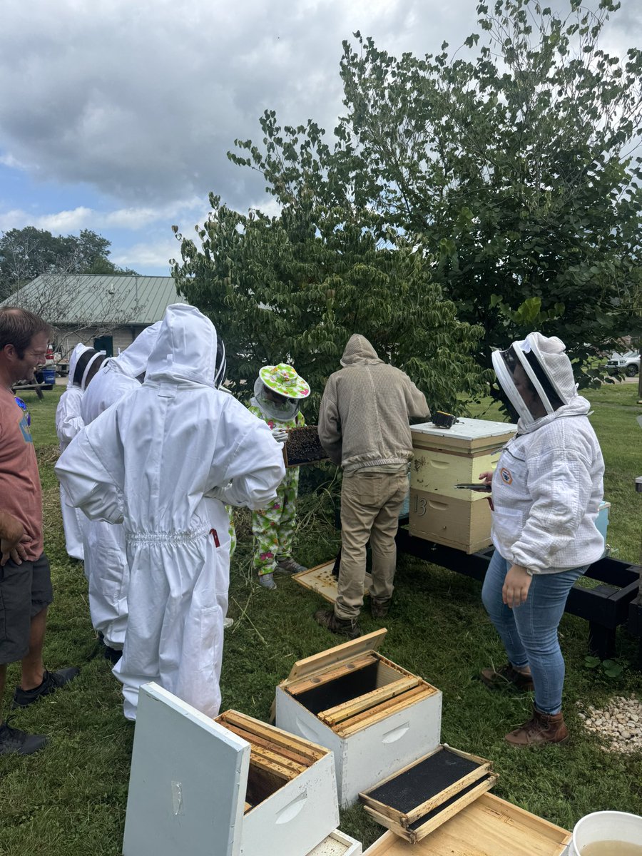 ClaireWTOV9's tweet image. 🐝 OHIO VALLEY SWARM CATCHING CLASS —
A class held today hosted by the Tri-State Beekeeping Association at the Northern Panhandle Conservation District in McMechen was free to kids.
They were able to learn able beehives and how to take care of them on their own. @WTOV9