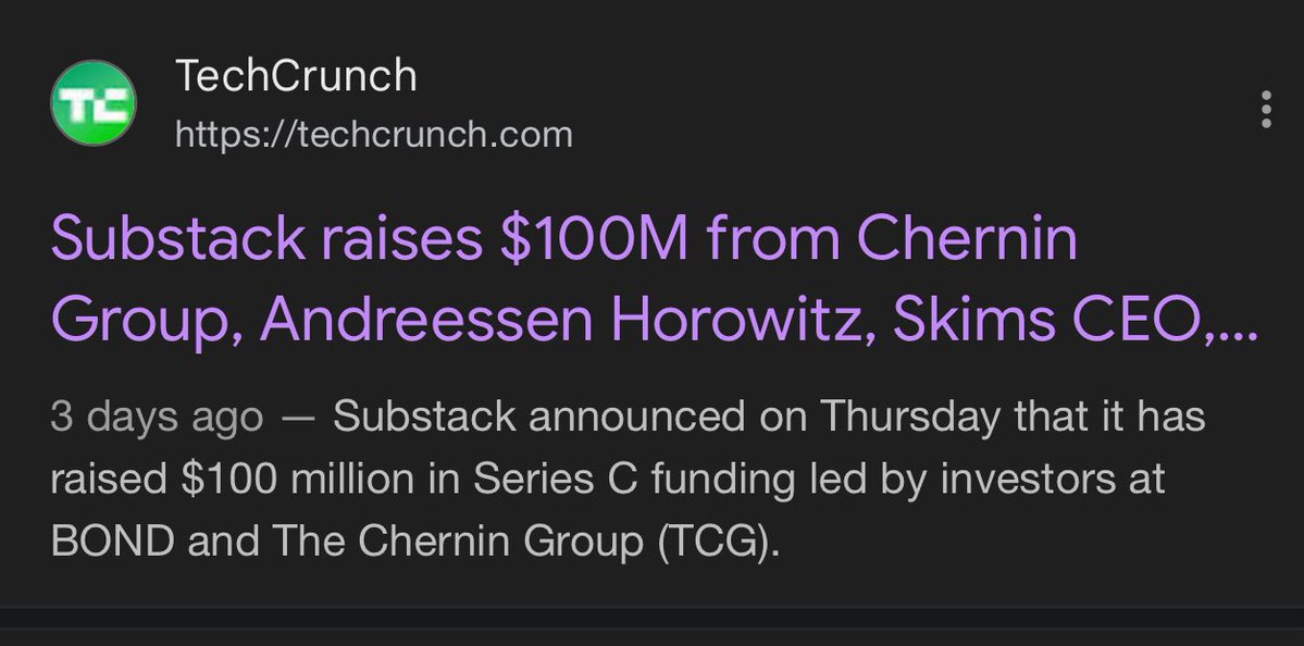 MaginAbheet's tweet image. One of the companies I genuinely root for.
While I love the new feed feature and feel they are massively underrated….
I also think that growth on this platform for a creator can be difficult if you only rely on substack as a channel for your “discovery”.
If they solve that…