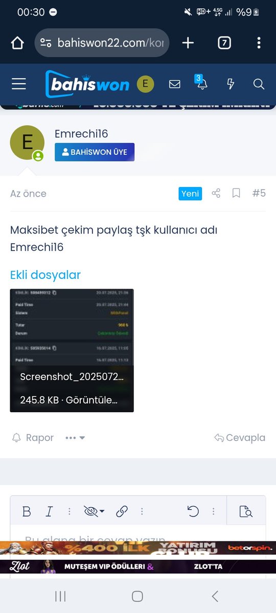 Kullanıcı adı Emrechi16 maksibet çekim paylaş
