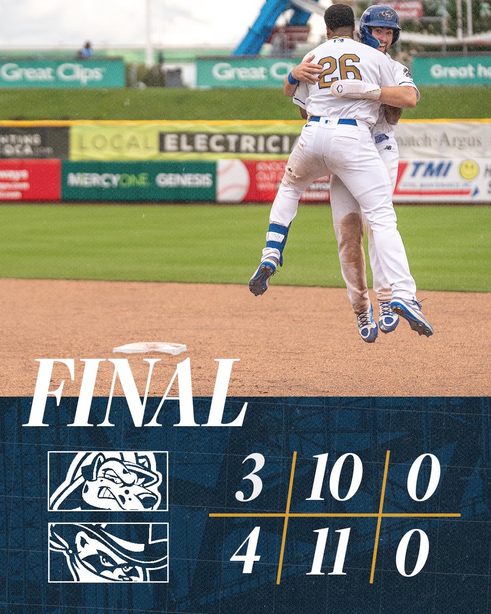 QCRiverBandits's tweet image. Smile if you won on a walk-off! 😃
#RoadToRoyalty🦝