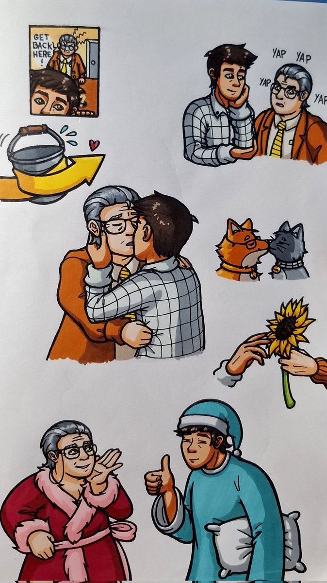 lightra_mothly's tweet photo. Surprise! I'm still hyperfixated on the old man yaoi! At least it helped me get back into traditional art
#tsp #TheStanleyParable #tspnarrator #tspstanley #tspud #traditionalart https://t.co/1w9DBXVFW5