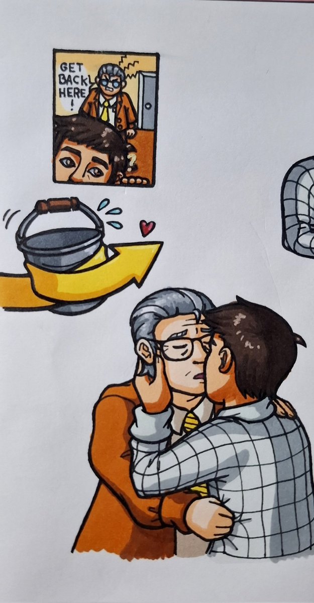 lightra_mothly's tweet photo. Surprise! I'm still hyperfixated on the old man yaoi! At least it helped me get back into traditional art
#tsp #TheStanleyParable #tspnarrator #tspstanley #tspud #traditionalart https://t.co/1w9DBXVFW5