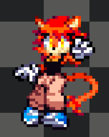 KTHMisuki's tweet image. Fiz uma pixel art da Luana, o oc não é meu é do @quaverdraws , gostei mto, me ajudou bastante, bem diferente doq eu geralmente faço kkkkkk