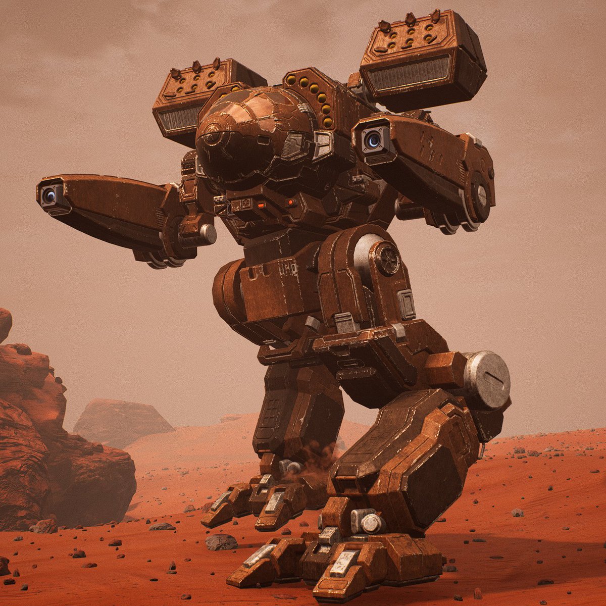ArtofBattletech's tweet image. Savage Wolf mod by Offai for @MW5Mercs