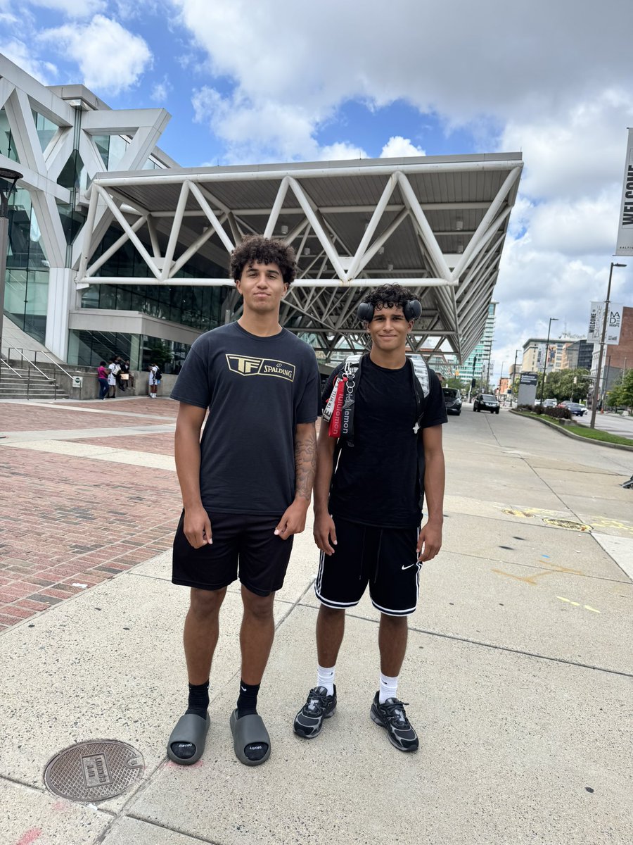 CTSportsMommy's tweet photo. Walking out of the Baltimore Convention Center for the last time… this chapter is closed. David played his final AAU tournament, and both my boys made me proud beyond words. From AAU to prep to college, let’s go! 🙌🏽😍🏀👏🏽💪🏽 https://t.co/ZXScu2FgVX