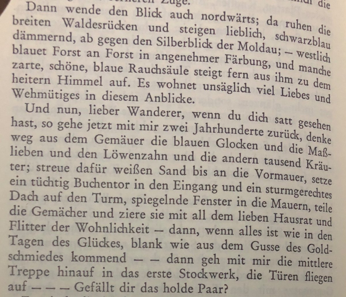 Allein wegen dieses Anfangs könnte man den ›Hochwald‹ unendlich oft lesen.