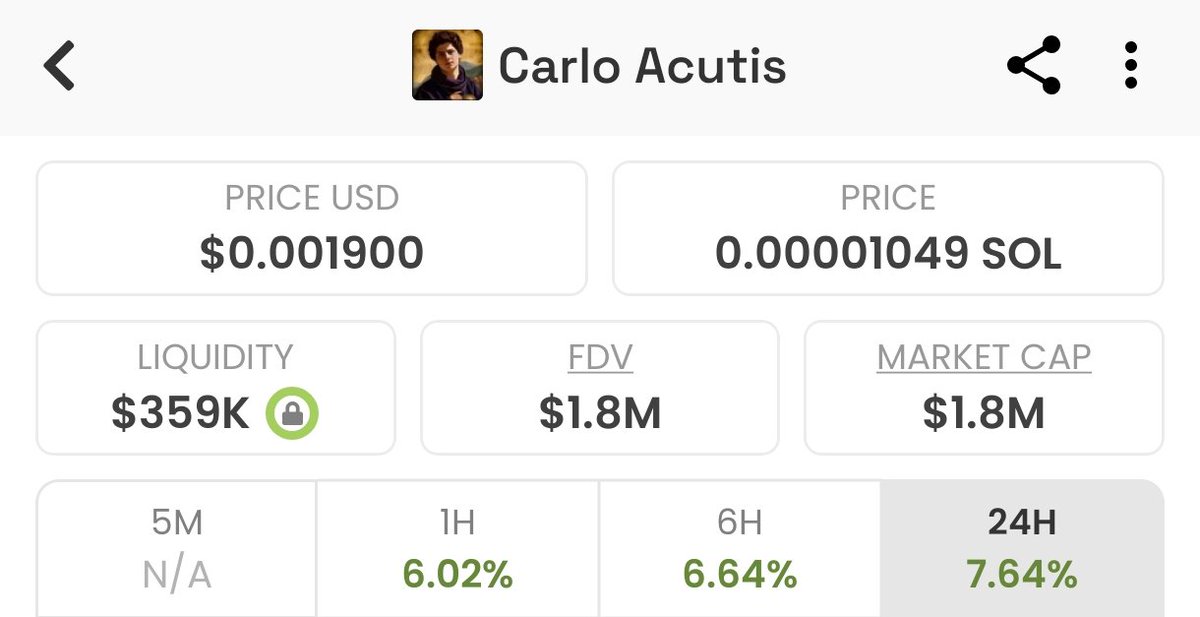 CemBNB's tweet image. This isn’t just hype - it’s legacy.
The FLOOR is rising. And the degens are already in.
⏳ 48 days left until Carlo Acutis becomes a Saint. Sept 7, 2025 – 10:00 AM | Vatican
Real stories always win.
$Saint #CarloAcutis