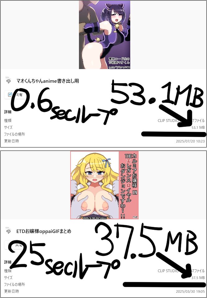 製作ファイルが重くなりすぎ 