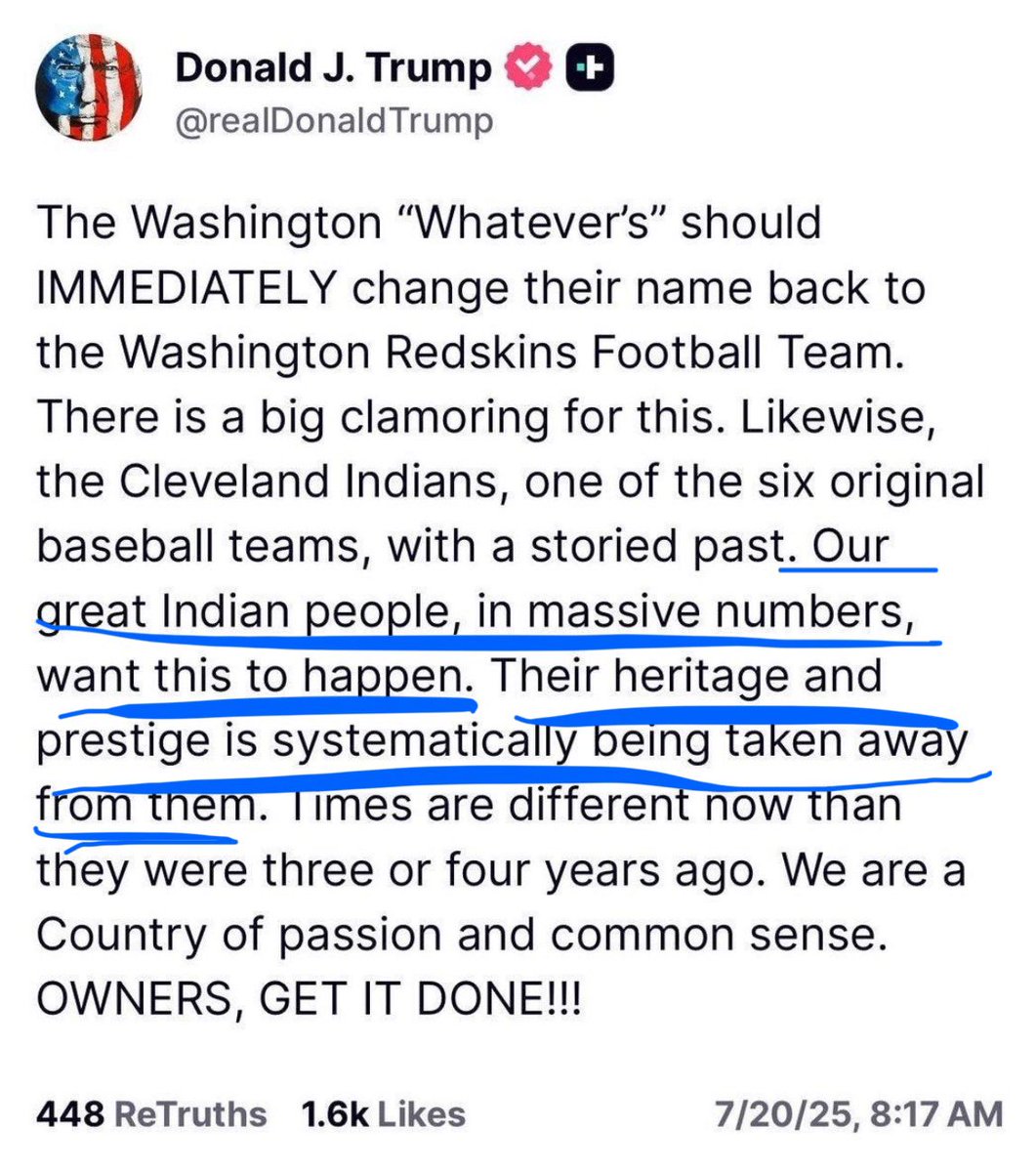 We do NOT want this. The slur originated because Natives were being hunted and scalped for bounties. The red part? When you scalp someone, their head is bloodied. Their skin turns red from blood.

The term synonymous with hunted bodies.
Natives do not want this.