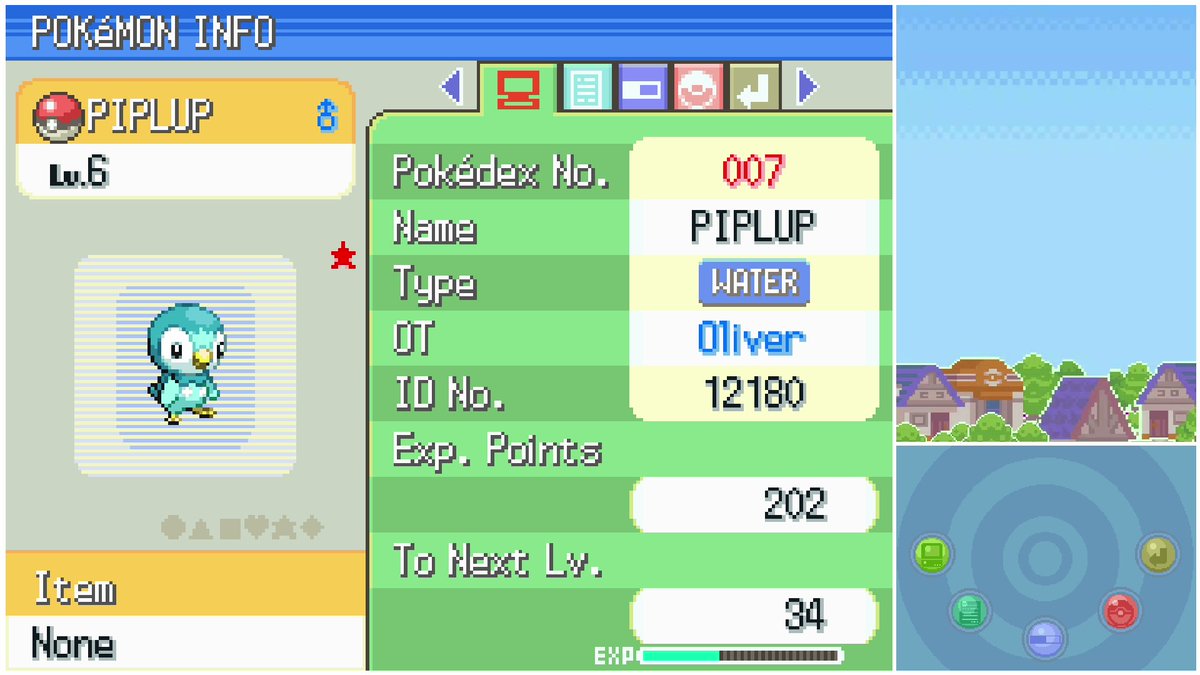 olig22's tweet image. Shiny Piplup after a long and arduous 317 soft resets in Pokémon Platinum!