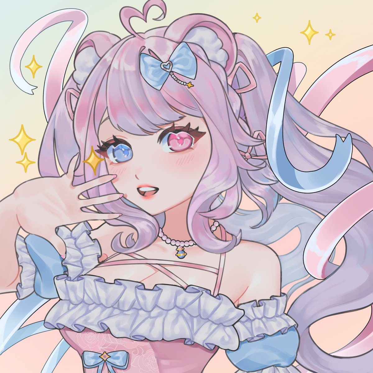 Piisochan's tweet image. Portrait comm for @mouseyrva
I love her pastel colors!
#vgencomm #vgenopen #illustration
