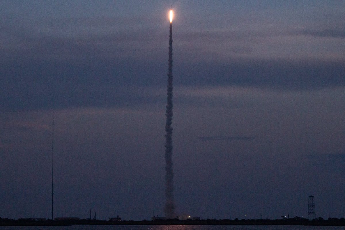 Another picture from the first of yesterday’s two sounding rocket launches!