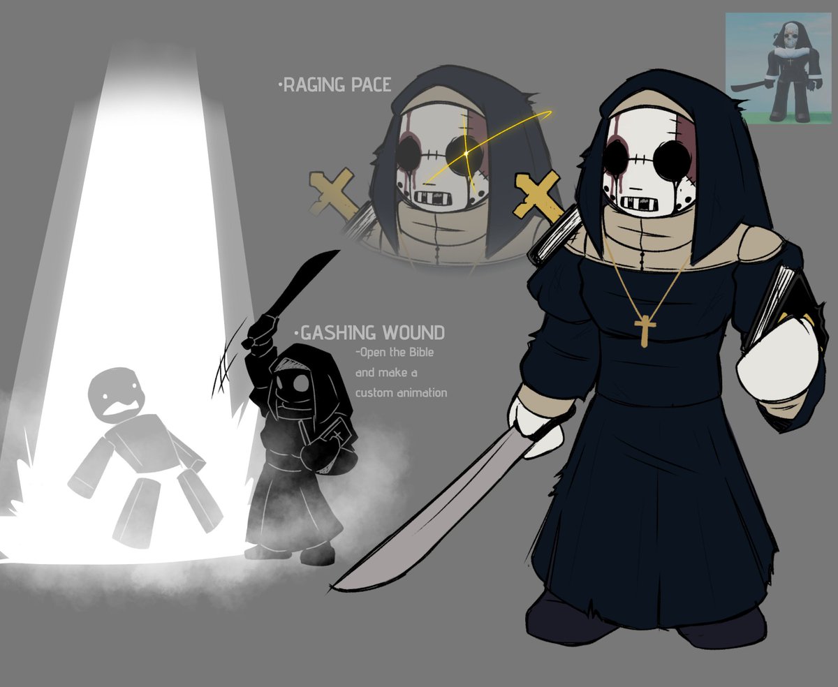 Zanz_2's tweet image. Uhh.. Slasher &quot;Nun&quot;
#forsaken #forsakenroblox