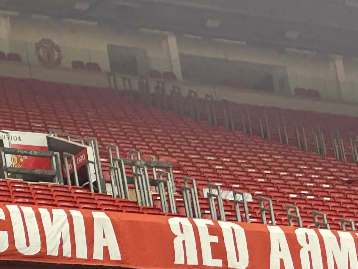 Guerrilla33's tweet image. Slow progress on the safe standing; Tier 2 Stretford End