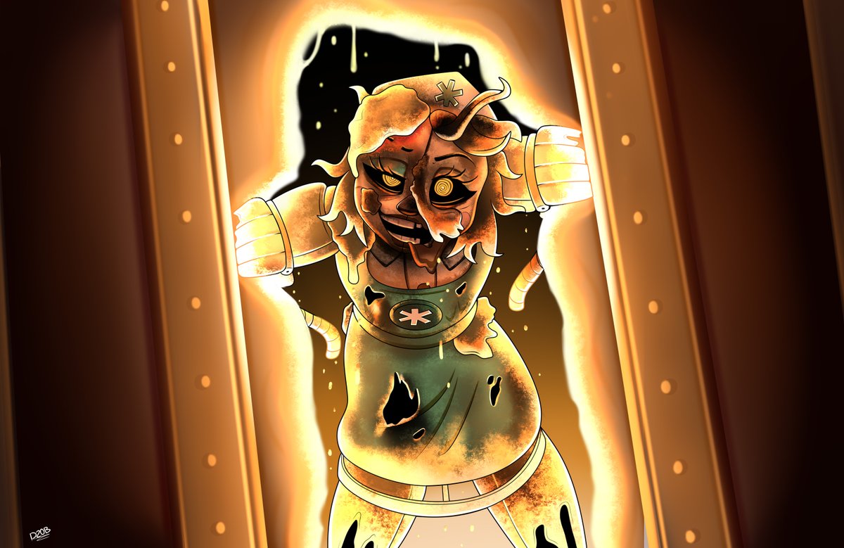 Dino20bryan's tweet image. "Poster versions!"
(a modification of some drawings i made in a poster look)
#FNAF