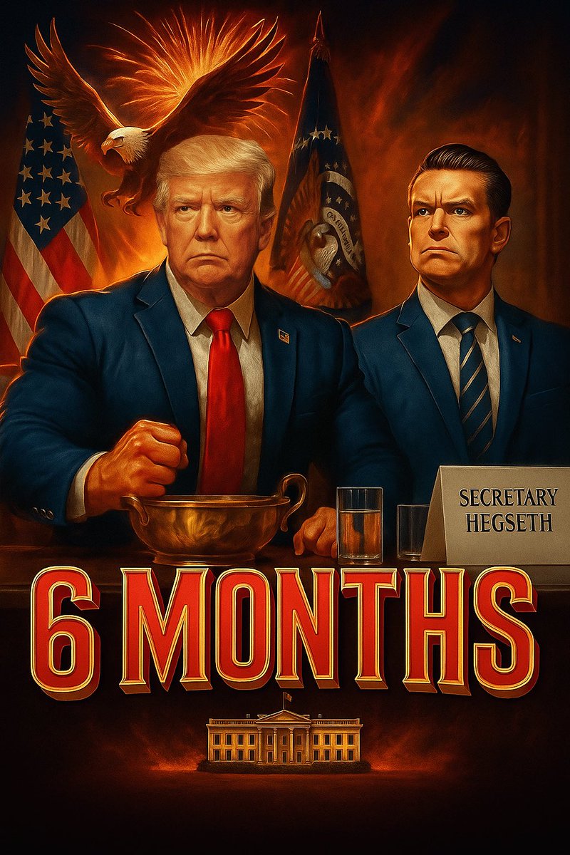 DODResponse's tweet image. Under the first six months of the Trump administration, we have:
• RESTORED the warrior ethos.
• REMOVED DEI from our ranks.
• NATO allies committed to paying 5% of GDP toward defense.
• HISTORIC recruiting in ALL BRANCHES.
• Generational investment in the Golden Dome.
•…