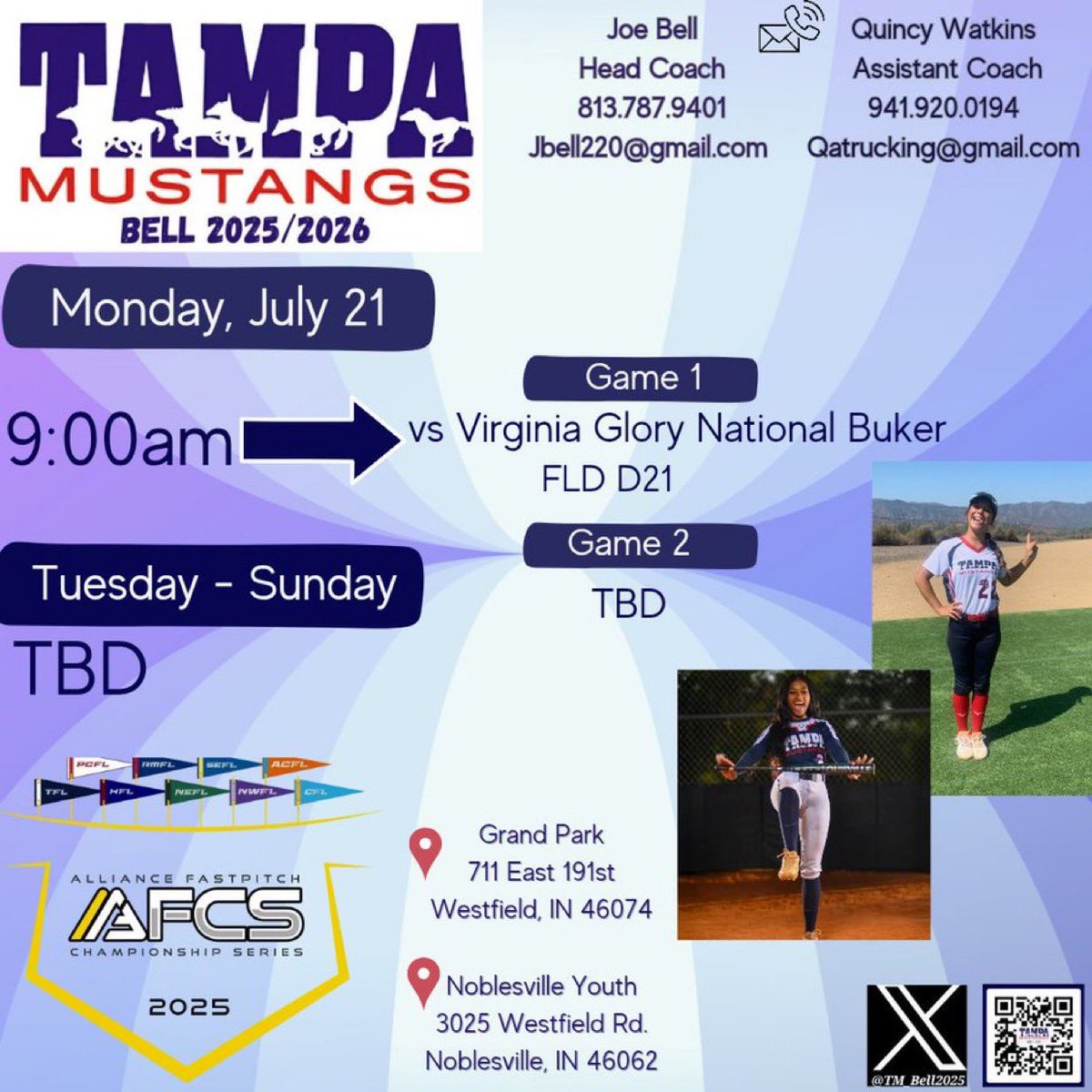 Final event of the summer! Super excited to finish the summer strong with my girls. <a href="/TM_Bell2025/">Tampa Mustangs Bell 2026</a> <a href="/thealliancefp/">The Alliance Fastpitch</a> <a href="/ExtraInningSB/">EXTRA INNING SOFTBALL</a> <a href="/LineDsoftball/">Line Drive Media</a> <a href="/PrepSoftball/">Prep Softball 🥎</a>