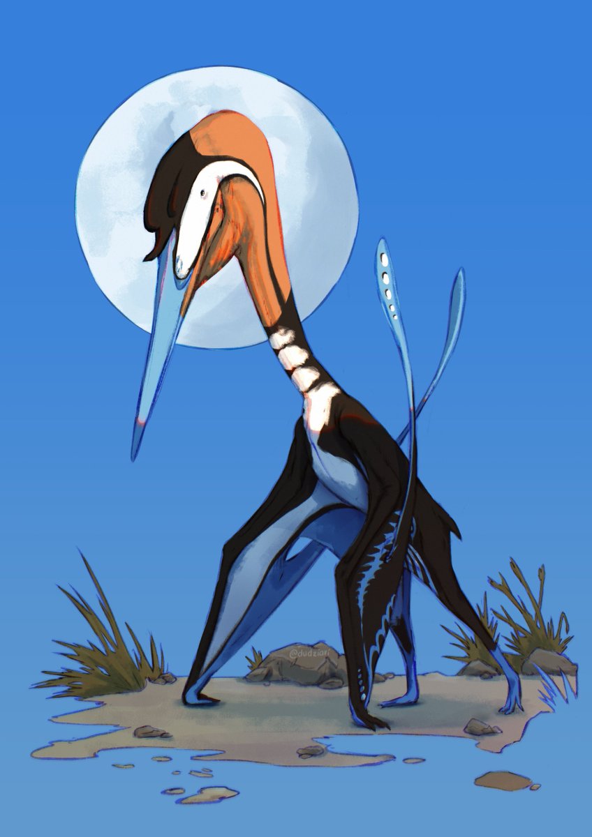 Attack on @birdsqke Pterosaurs feel wrong to draw LMAO but after the
