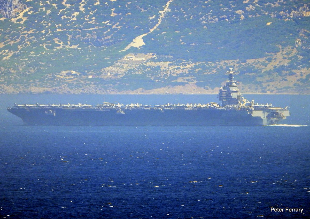 Strait of Gibraltar 2023
USS Gerald R. Ford CVN 78  🇺🇸
Strait of  Gibraltar eastbound June 15 2023